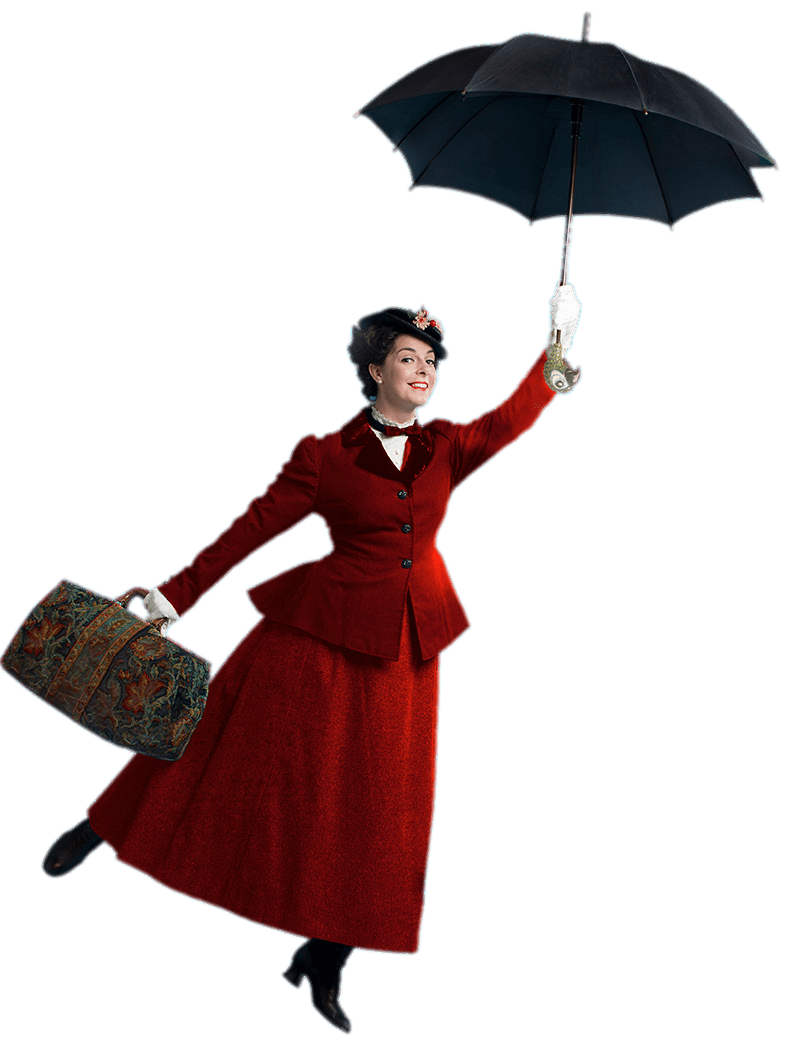 Mary Poppins Silhouette Png