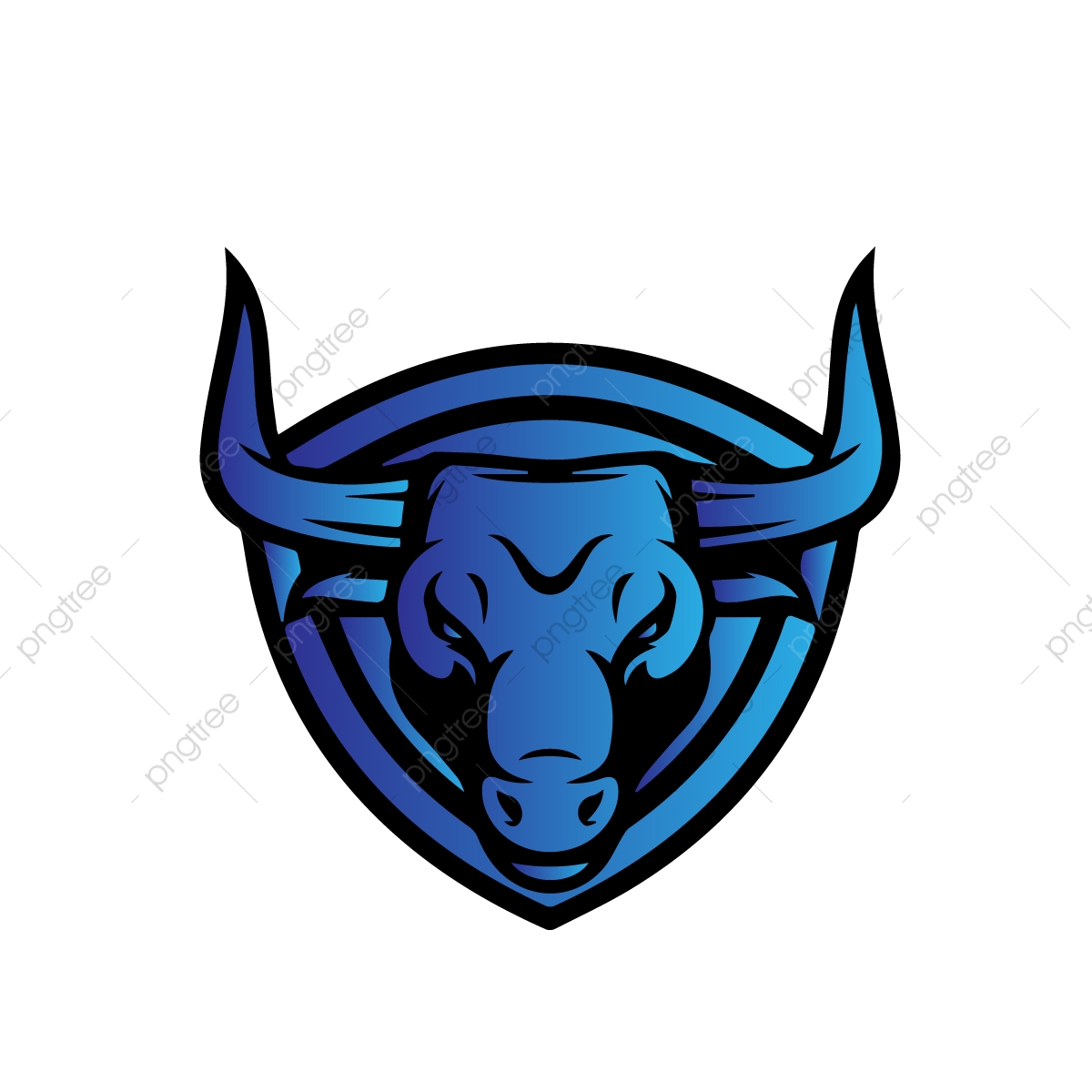 Bull Mascot Logo, Mascot Face, Mascot Logo, Animal Mascot.