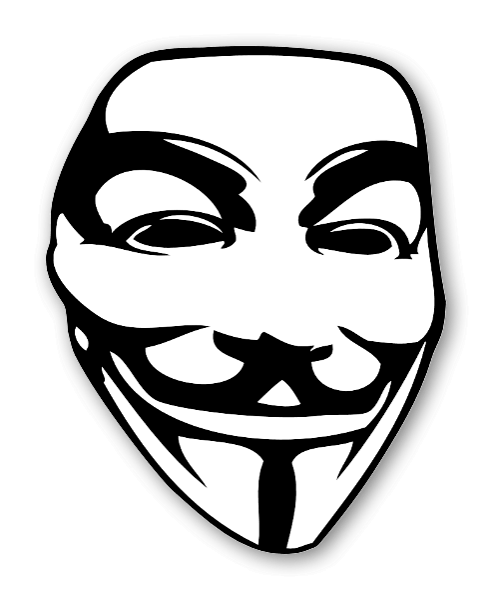 Guy Fawkes mask Anonymous Text Clip art.