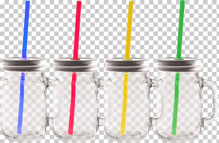 Mason jar Plastic Glass Cylinder Drinking straw, mason jar.