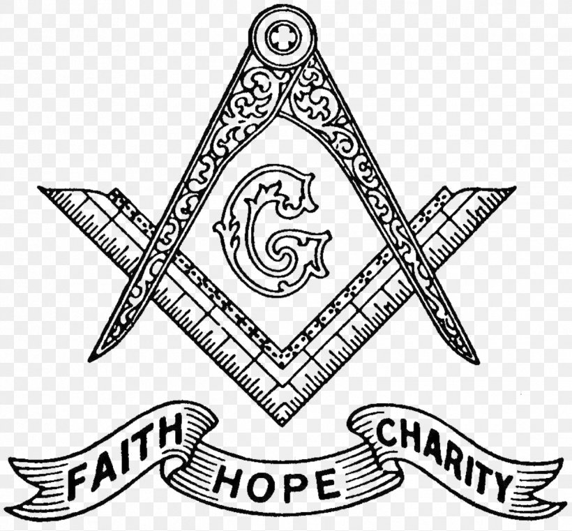 Freemasonry Square And Compasses Hope Faith Charity, PNG.