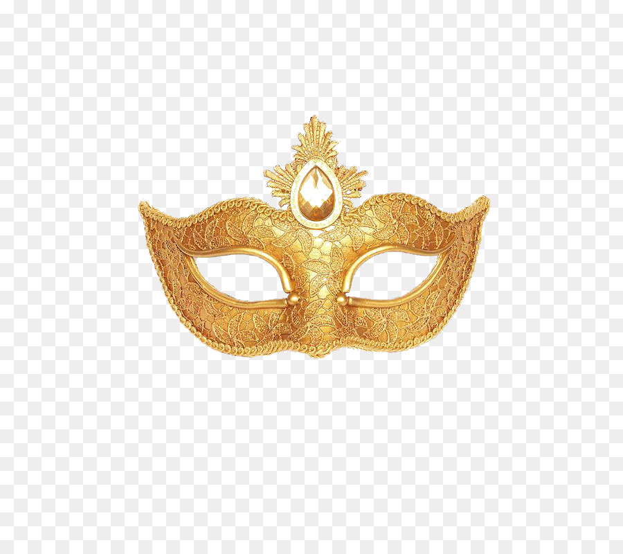 Gold Masquerade Mask Clipart png download.