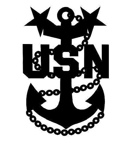 Master Chief Petty Officer Anchor (MCPO) decal 3
