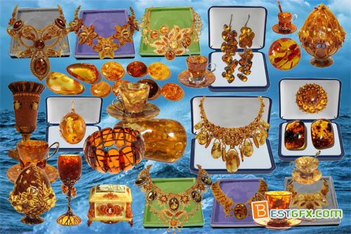 Clipart Amber masterpieces of jewellers » Free Download AE Project.