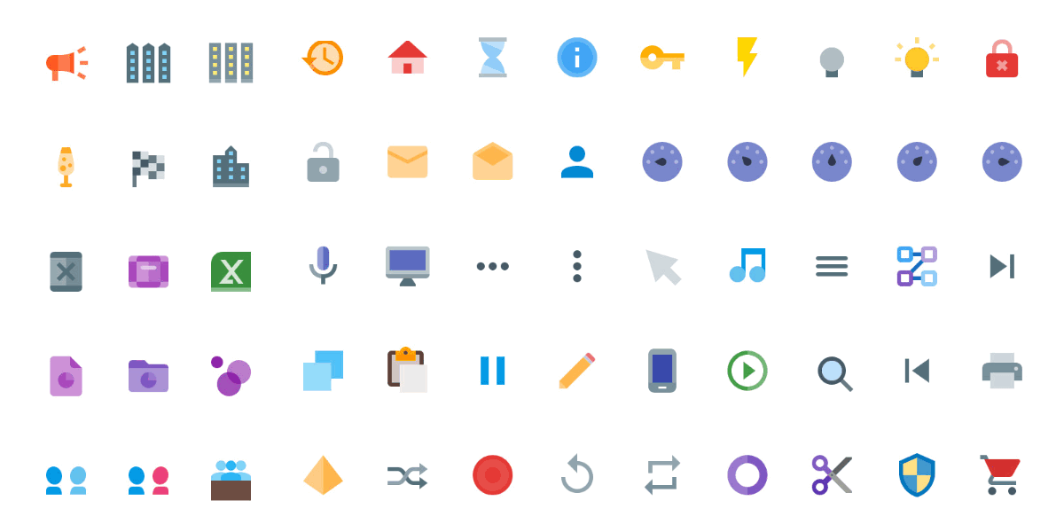 6300+ Vector Material Design Icons, Colored & Solid.
