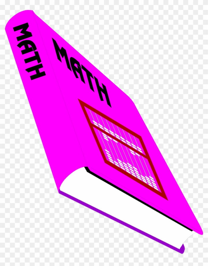 Notebook Clipart Pink Book Math Textbook Image Provided.