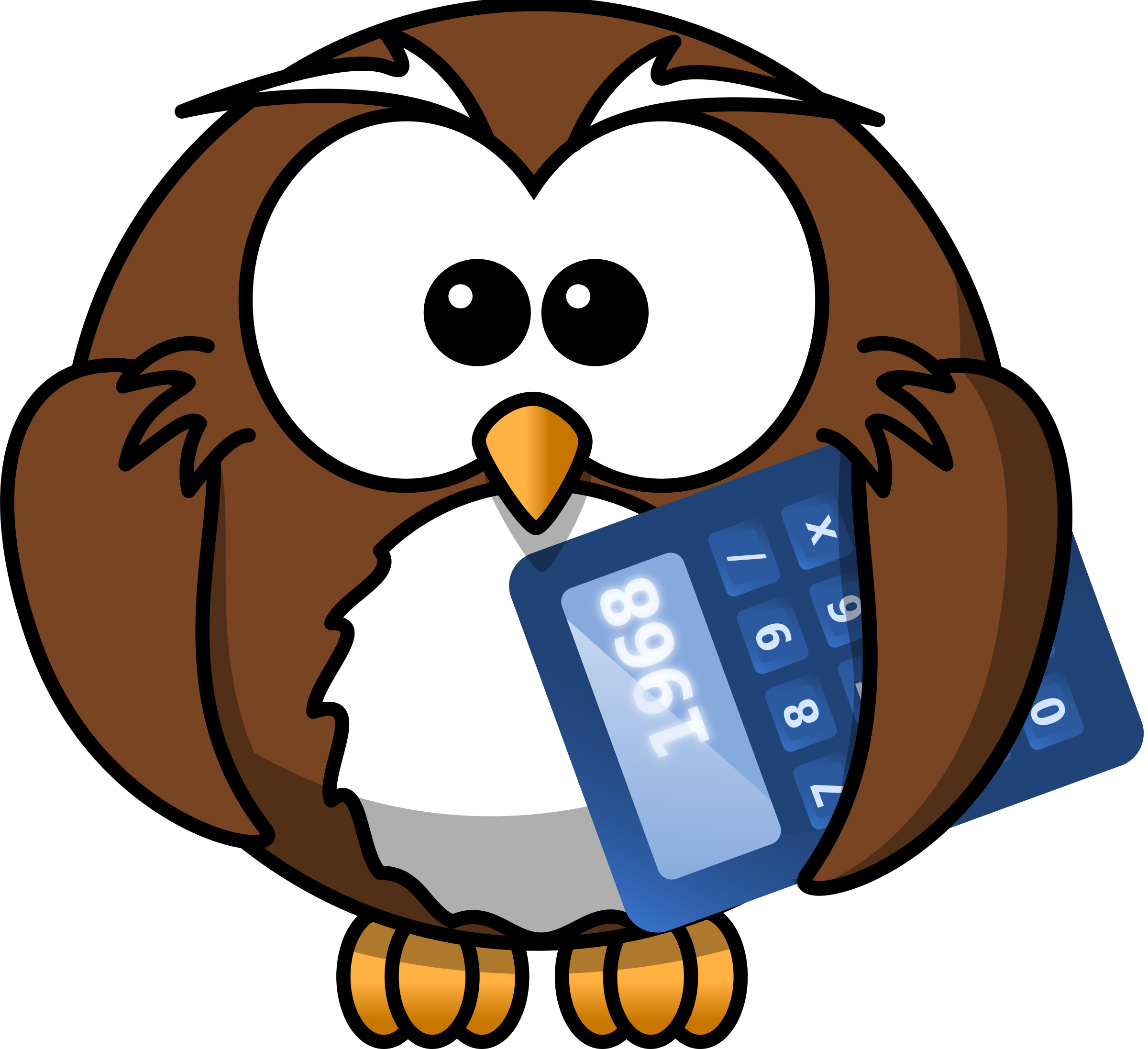Owl Math Clipart.