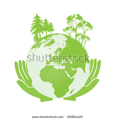 Hands Holding Green Earth Globe Vector Stock Vector 54401230.