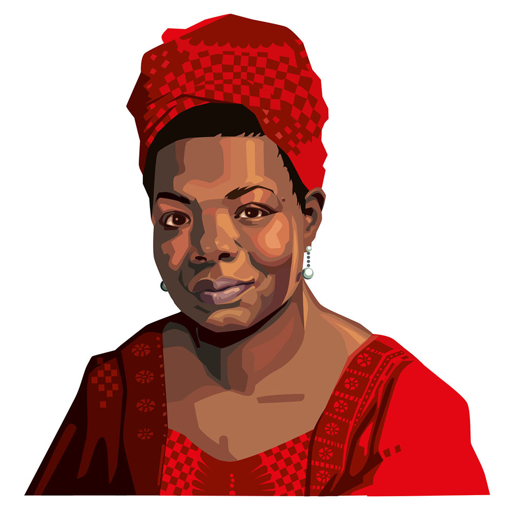 Mendola Artists Representatives Maya Angelou.