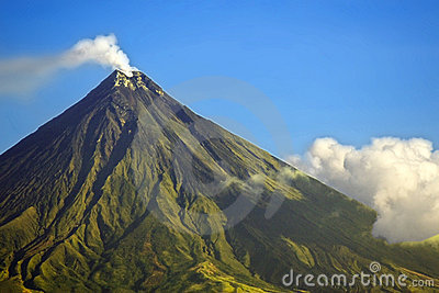Mayon Volcano Stock Image.