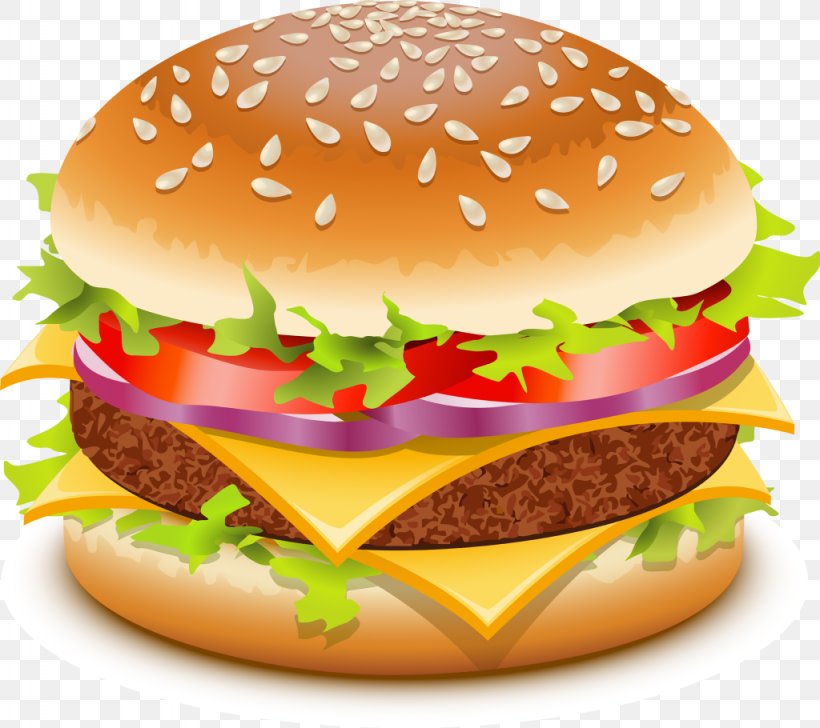 McDonald\'s Hamburger Cheeseburger French Fries Clip Art, PNG.