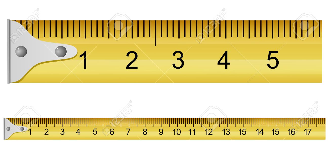 Vector illustration of a measuring tape.