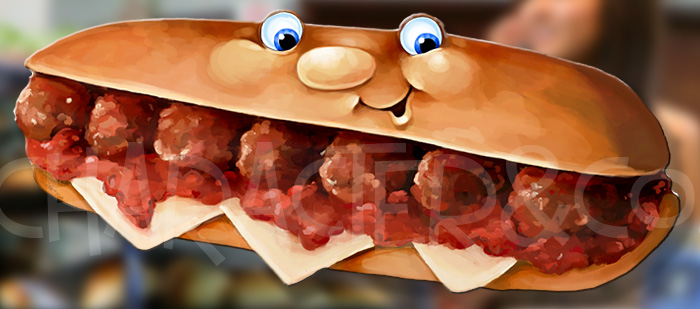 Free clipart meatball sub.