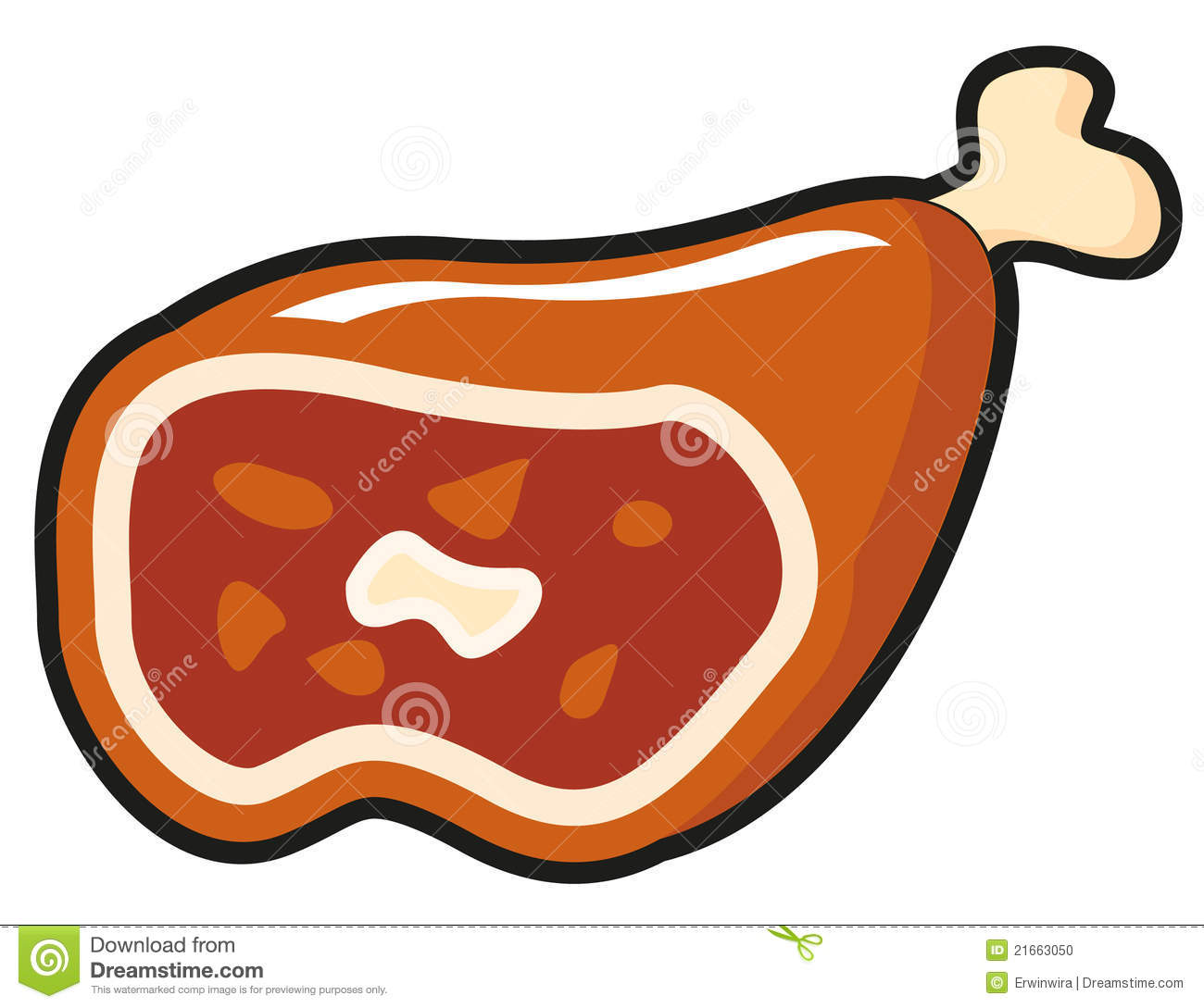 piece of meat clipart