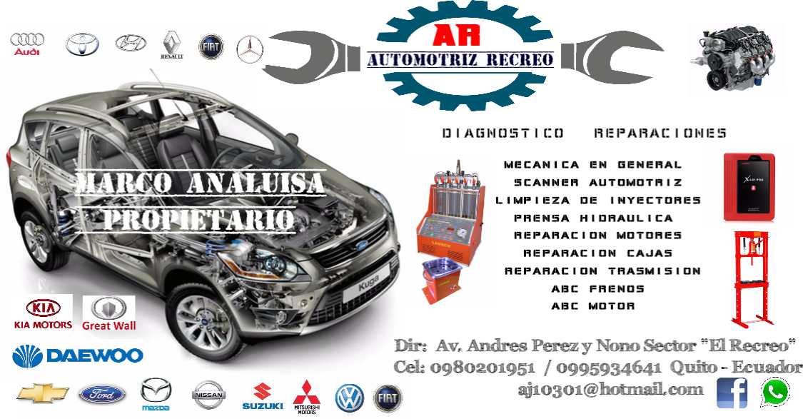 MECANICA AUTOMOTRIZ RECREO : MIGUEL ANALUISA : Free Download.