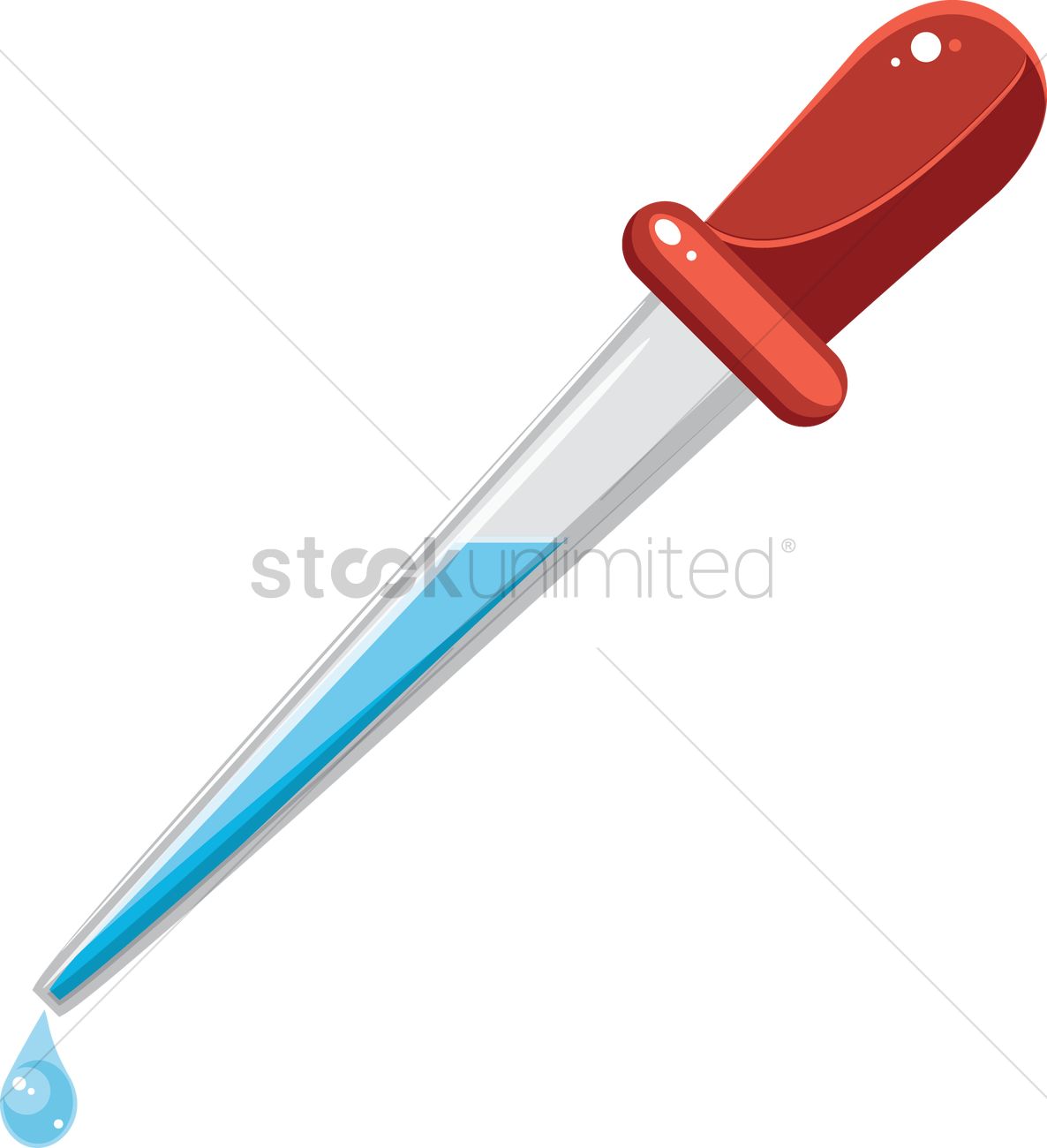 Medicine dropper Vector Image.