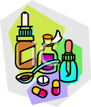 Medicines clip art.