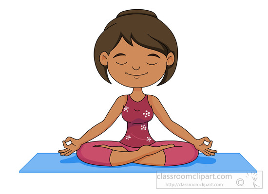 Meditation yoga clipart.