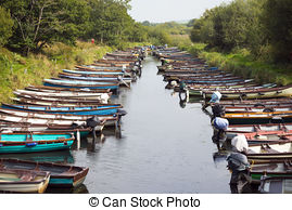 Stock Foto van kasteel, eenden, meer, ross.