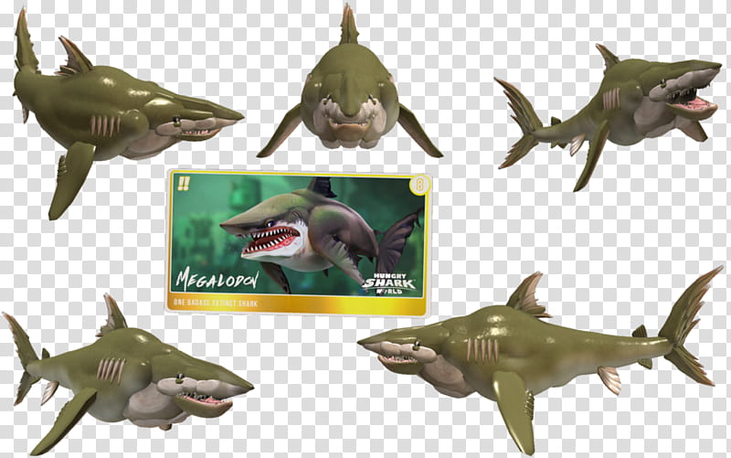 Spore Creature: Megalodon (Hungry Shark World) transparent.