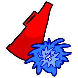 Megaphone And Pom Pom Clip Art 20 Free Cliparts 