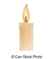 Memorial Candle Clipart.