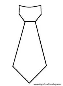 Men's Tie Pattern Template.