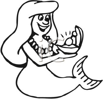 Download mermaid black and white clipart 20 free Cliparts | Download images on Clipground 2021