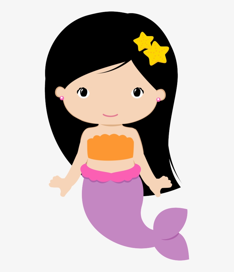 Sereia Calda Lilas Morena Mermaid Kids, Cute Mermaid.