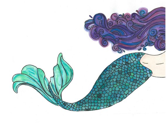 Mermaid Clipart, Mermaid Clip Art, Mermaid, Mermaid Art.