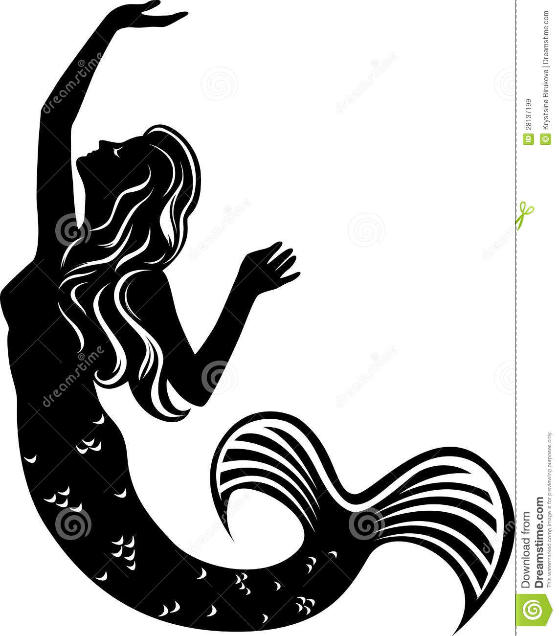 Download mermaid tail silhouette black and white clipart 20 free ...
