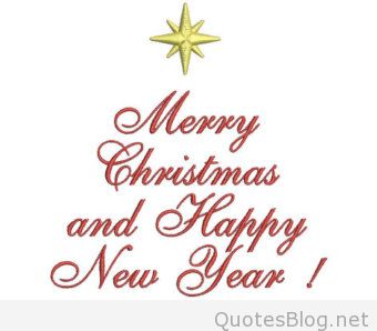 Merry christmas and happy new year clip art.