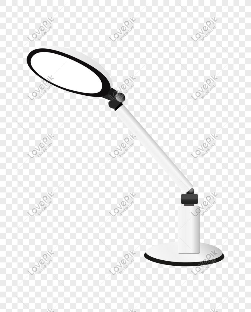 lámpara de mesa blanca dibujado a mano ilustración Imagen.