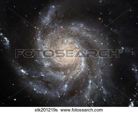 Stock Images of Spiral galaxy Messier 101. stk201219s.