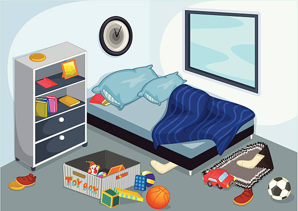 Best Messy Room Illustrations, Royalty.