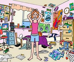 Clipart Messy House.