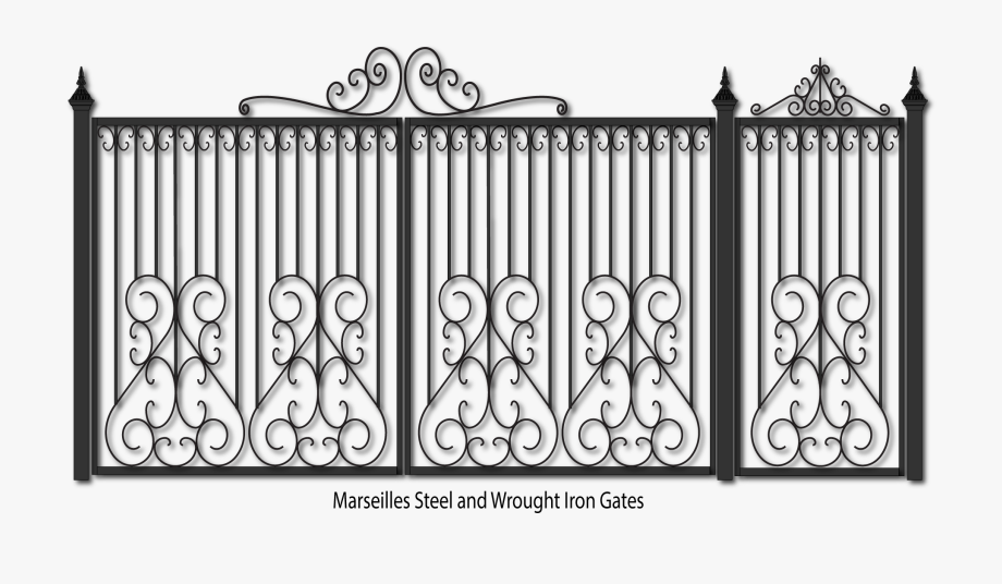 Steel Gate And Metal Fencing.