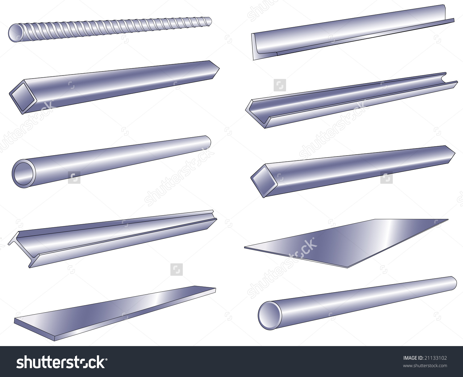 Steel Rod Isolated Stock Vectors & Vector Clip Art.