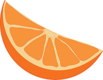 Orange Wedge Clipart.