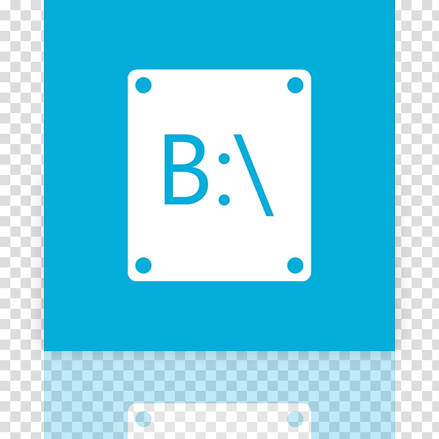 Metro UI Icon Set Icons, B_mirror, white B transparent.