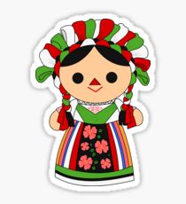 Mexican Doll Stickers.