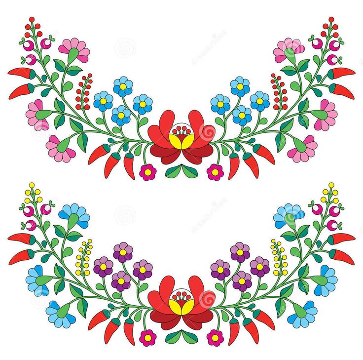 Mexican Flowers Clipart.