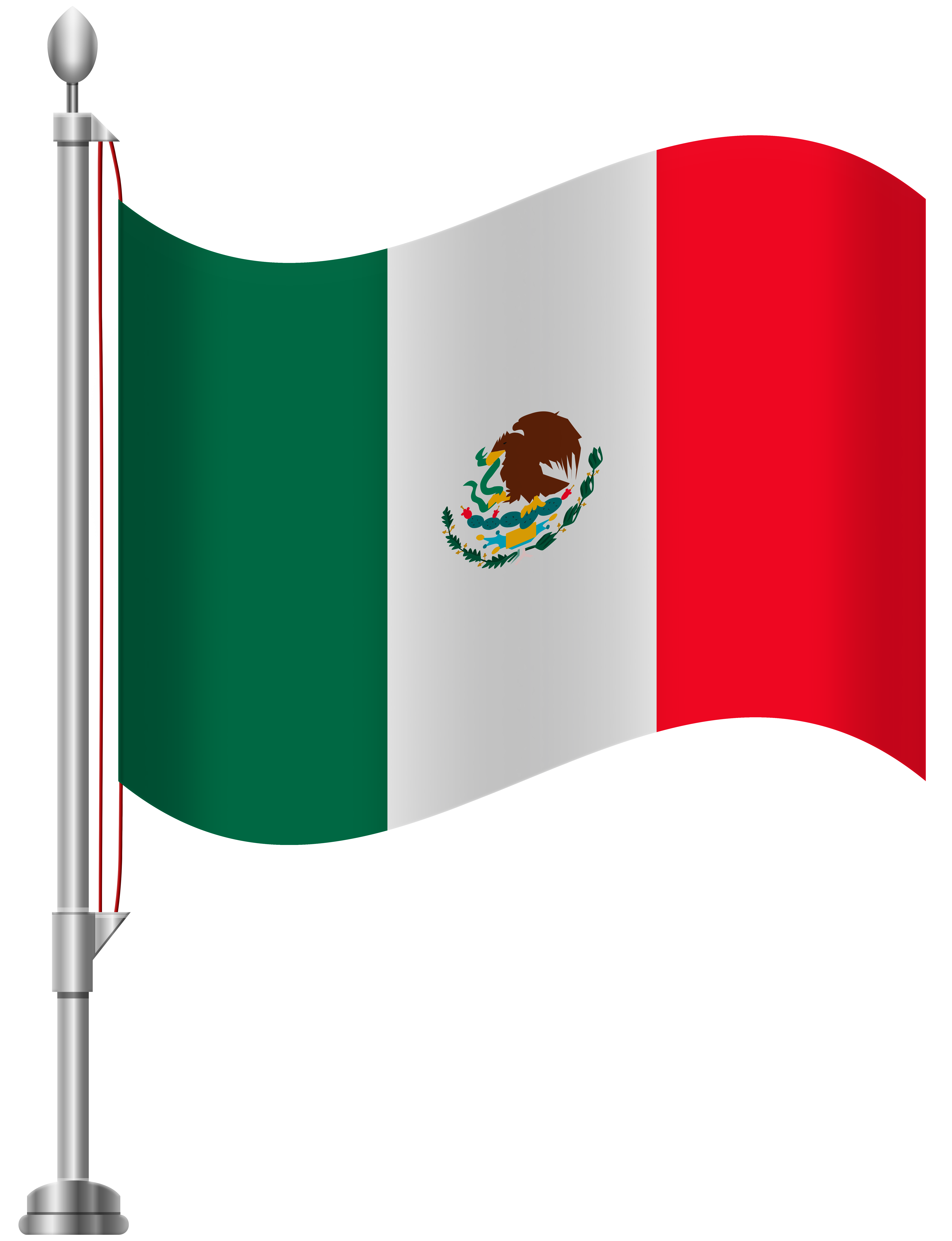 Mexico Flag PNG Clip Art.