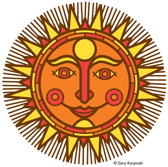 Mexican Sun Clipart.