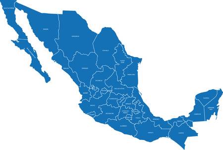 7,914 Mexico Map Stock Vector Illustration And Royalty Free.