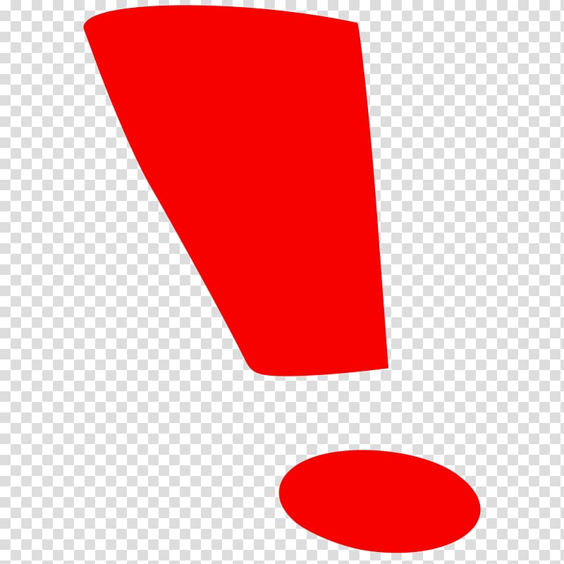 Red exclamation point illustration, Red Area Font.