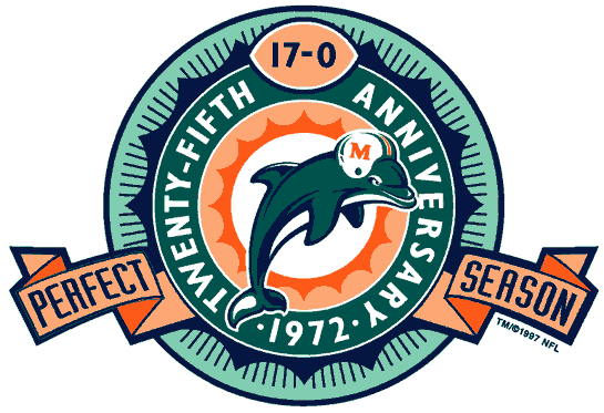 Miami Dolphins Anniversary Logo.