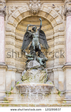 Saint Michael Statue Stock Images, Royalty.
