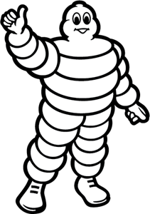 Image result for the michelin man logo.