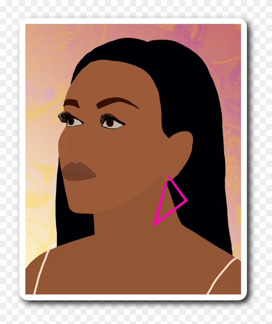 Michelle Obama Portrait Sticker.